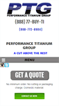 Mobile Screenshot of performancetitanium.com