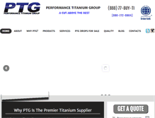 Tablet Screenshot of performancetitanium.com